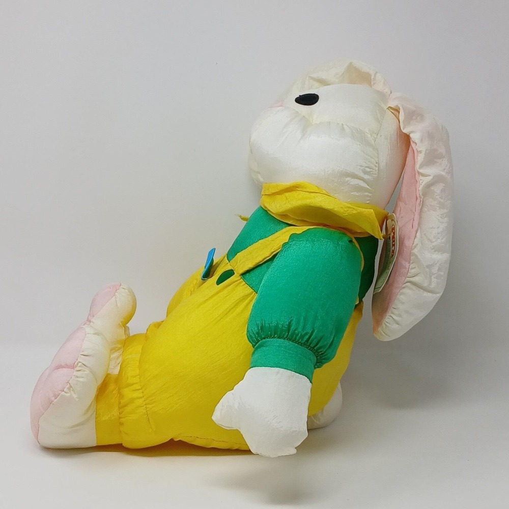 Easter Bunny Paracutes By International Silver Co Plush Nylon - Puffalump Style - Picture 2 of 10